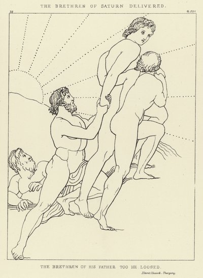 Les frères de Saturne délivrés - John Flaxman